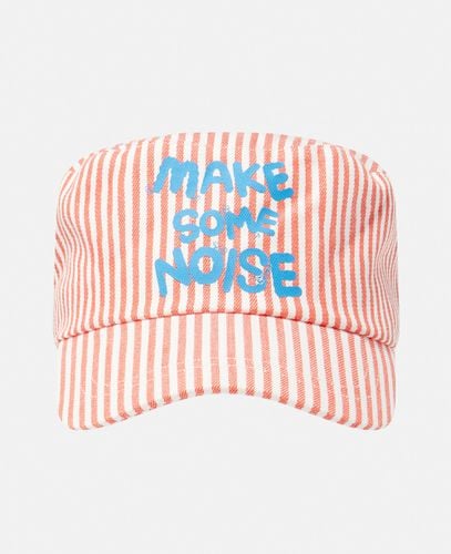 Make Some Noise' Striped Baseball Cap, , Size: M - Stella McCartney - Modalova