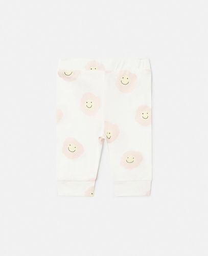 Leggings con Stampa Fiori Sorridenti, , Taglia: 24m - Stella McCartney - Modalova