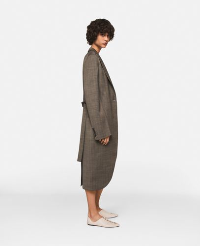 Pinstripe Wool Coat, Woman, , Size: 36 - Stella McCartney - Modalova