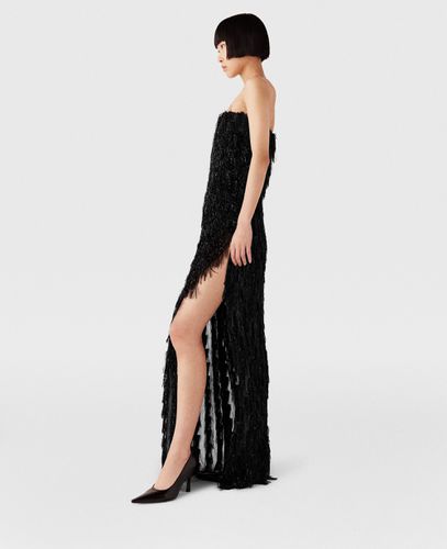 Maxi Abito senza Maniche con Nappe Glitterate, Donna, , Taglia: 42 - Stella McCartney - Modalova