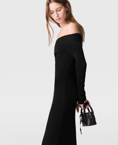 Durchsichtiges langärmeliges Maxikleid aus Netzgewebe, Frau, , Größe: M - Stella McCartney - Modalova