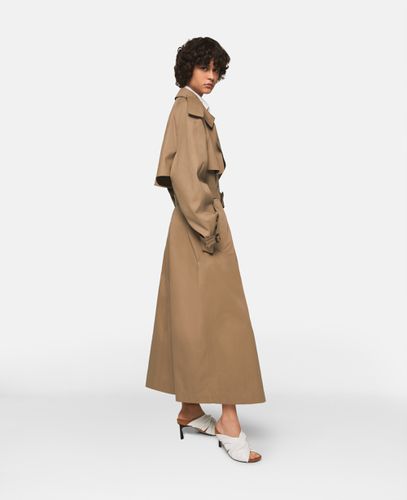 Belted Cotton Trench Coat, Woman, , Size: 36 - Stella McCartney - Modalova
