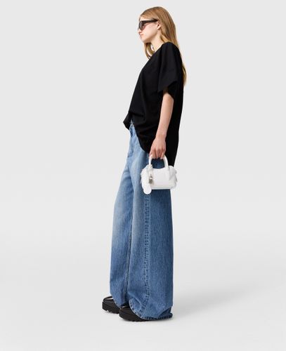 Ausgebleichte Denim-Jeans mit weitem Bein und hohem Schritt, , Größe: 28 - Stella McCartney - Modalova