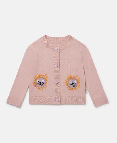 Cardigan in Maglia con Intarsio Leone, , Taglia: 12m - Stella McCartney - Modalova