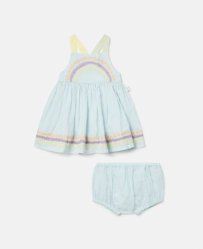 Set Vestitino e Bloomer con Ricamo Linea di Fiori, , Taglia: 18m - Stella McCartney - Modalova