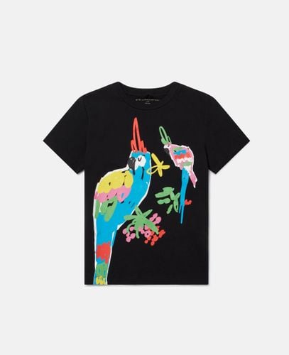 Parrot Print T-Shirt, , Size: 3 - Stella McCartney - Modalova