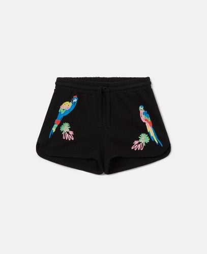 Parrot Embroidery Sweat Shorts, , Size: 12 - Stella McCartney - Modalova