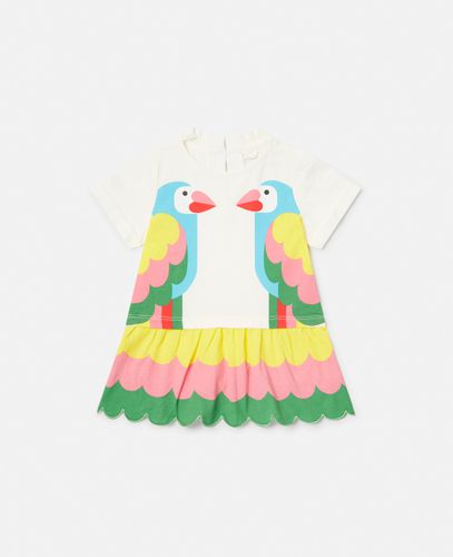 Double Parrot Print T-Shirt Dress, , Size: 12m - Stella McCartney - Modalova