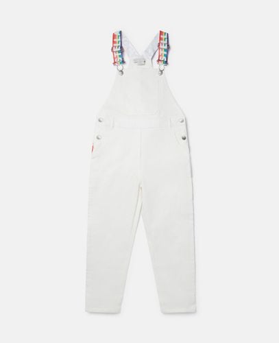 Rainbow Logo Tape Dungarees, , Size: 10 - Stella McCartney - Modalova