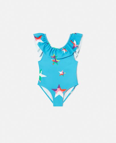 Costume con Ruche e Stampa Stelle, , Taglia: 24m - Stella McCartney - Modalova