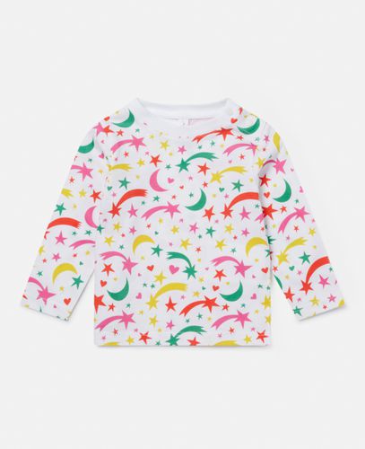 Shooting Star Print Cotton T-Shirt, Woman, , Size: 18m - Stella McCartney - Modalova