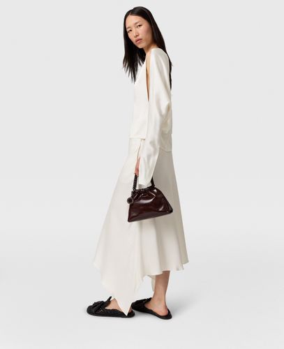 Gonna Midi In Satin con Orlo Curvo, , Taglia: 34 - Stella McCartney - Modalova