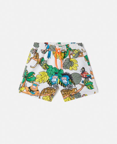 Jungle Print Swim Shorts, , Size: 4 - Stella McCartney - Modalova