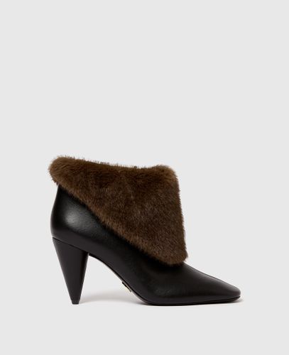 Mink Trim Ankle Boots, , Size: 36 - Stella McCartney - Modalova