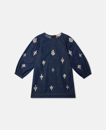 Gewebtes Kleid aus Denim, , Größe: 14 - Stella McCartney - Modalova
