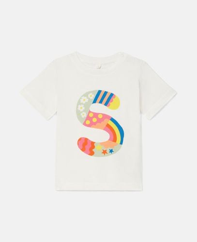 S' Patchwork Monogram T-Shirt, , Size: 18m - Stella McCartney - Modalova