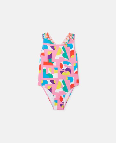 Stella Logo Pop Swimsuit, , Size: 2 - Stella McCartney - Modalova