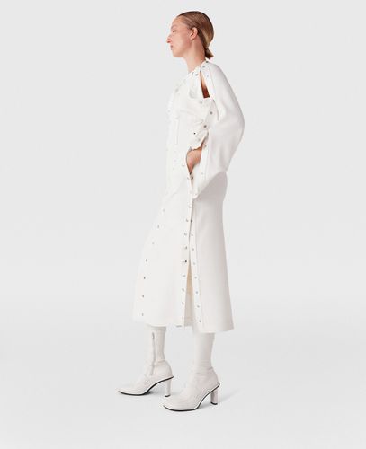 Abito Midi con Borchie a Maniche Lunghe, Donna, , Taglia: 38 - Stella McCartney - Modalova