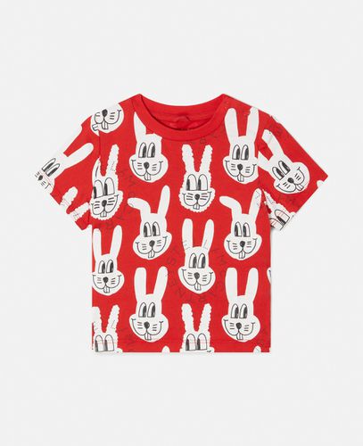 Rabbit Print T-Shirt, , Size: 18m - Stella McCartney - Modalova