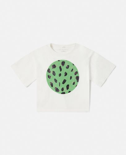 Stella Logo Camouflage Print Cropped T-Shirt, , Size: 6 - Stella McCartney - Modalova