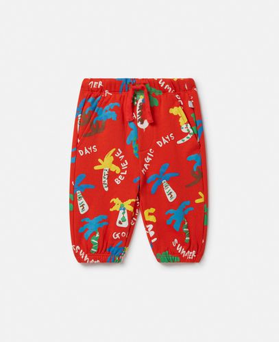 Good Vibes Palm Print Joggers, , Size: 24m - Stella McCartney - Modalova