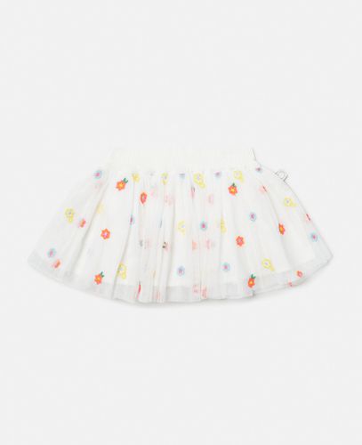 Flower Embroidery Tulle Skirt, , Size: 24m - Stella McCartney - Modalova