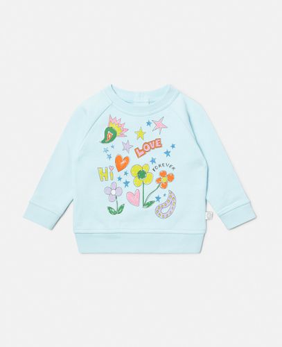 Doodle Print Sweatshirt, , Size: 12m - Stella McCartney - Modalova