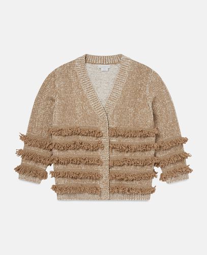 Cardigan in maglia con frange, Donna, , Taglia: 6 - Stella McCartney - Modalova