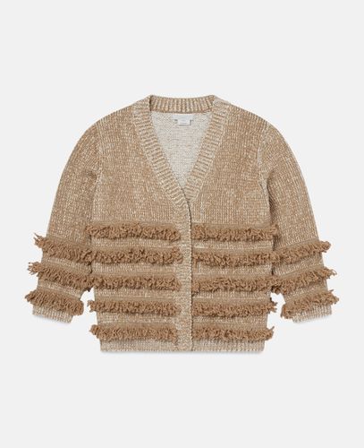 Cardigan in maglia con frange, Donna, , Taglia: 8 - Stella McCartney - Modalova