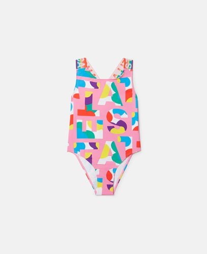 Stella Logo Pop Swimsuit, , Size: 10 - Stella McCartney - Modalova