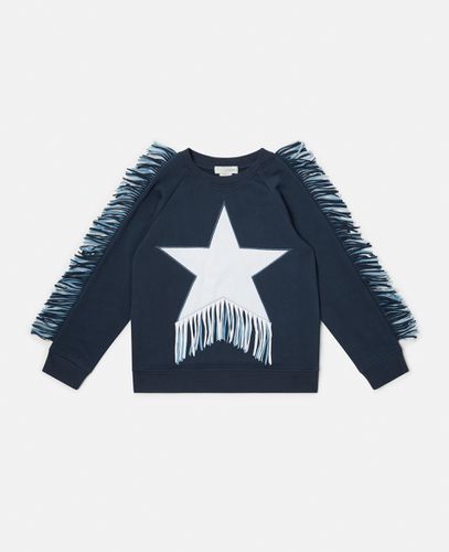 Fringed Star Sweatshirt, , Size: 8 - Stella McCartney - Modalova