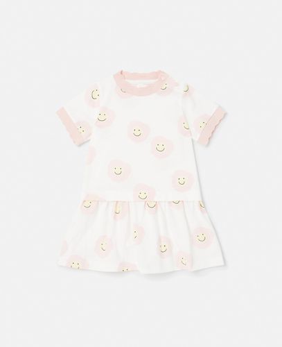 Smiley Flower Print T-Shirt Dress, , Size: 3m - Stella McCartney - Modalova