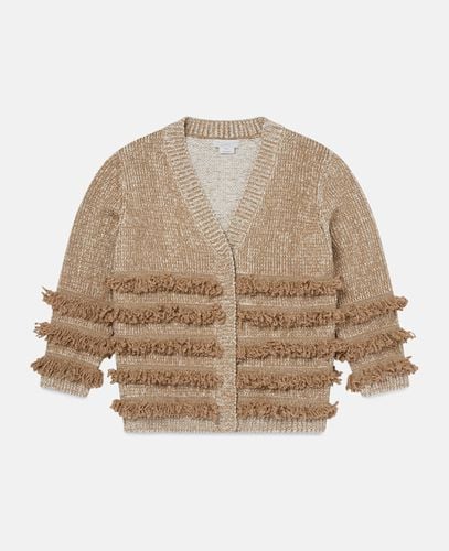 Cardigan in maglia con frange, Donna, , Taglia: 10 - Stella McCartney - Modalova