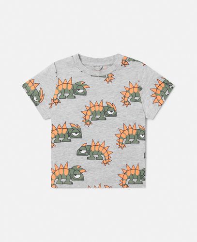 Gecko Print T-Shirt, , Size: 9m - Stella McCartney - Modalova