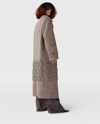 Cappotto Oversize con Gabbia di Cristallo, Donna, , Taglia: 38 - Stella McCartney - Modalova