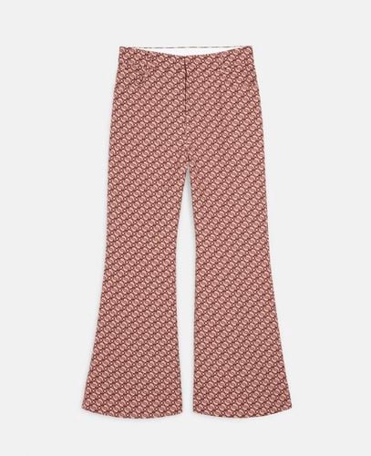 Pantaloni sartoriali in jacquard S-Wave, Donna, , Taglia: 38 - Stella McCartney - Modalova