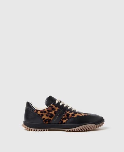 Sneakers aus Samt mit Leopardenmuster, , Größe: 40 - Stella McCartney - Modalova