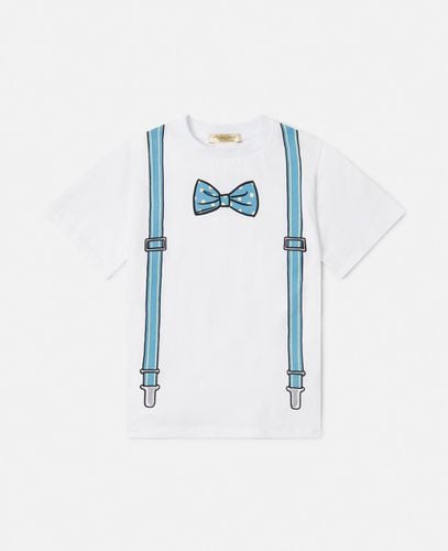 Bow Tie and Suspender Print T-Shirt, , Size: 6 - Stella McCartney - Modalova