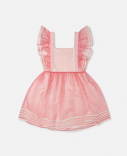 Abito in Organza con Ricamo Smerlato, , Taglia: 5 - Stella McCartney - Modalova