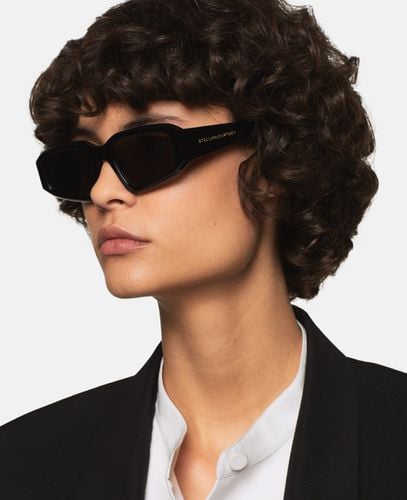 Abstrakte rechteckige Sonnenbrille, Frau - Stella McCartney - Modalova