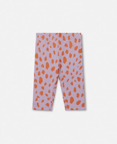 Leggings Fosforescenti con Stampa Leopardo, , Taglia: 24m - Stella McCartney - Modalova