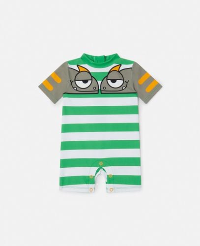 Costume da Bagno a Righe Due Gechi, , Taglia: 6m - Stella McCartney - Modalova