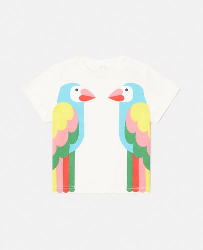 Double Parrot Print T-Shirt, , Size: 18m - Stella McCartney - Modalova