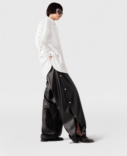 Pantaloni Sportivi a Gamba Larga con Borchie Metalliche, Donna, , Taglia: 36 - Stella McCartney - Modalova