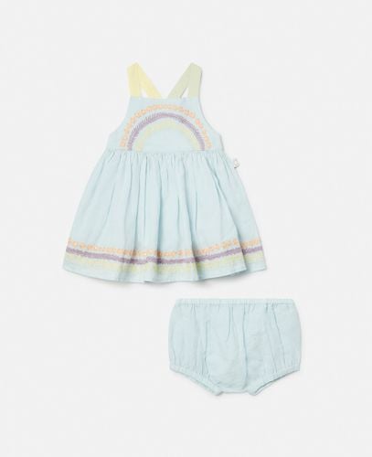 Set Vestitino e Bloomer con Ricamo Linea di Fiori, , Taglia: 9m - Stella McCartney - Modalova