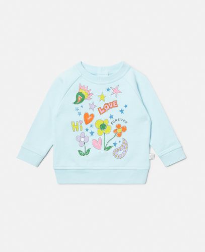 Doodle Print Sweatshirt, , Size: 3m - Stella McCartney - Modalova