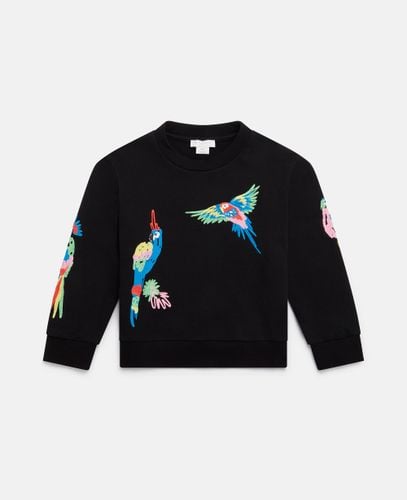 Parrot Embroidery Sweatshirt, , Size: 5 - Stella McCartney - Modalova