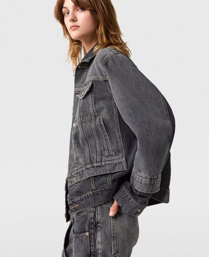 Denim Jacke mit tonalen Einsätzen, , Größe: S - Stella McCartney - Modalova