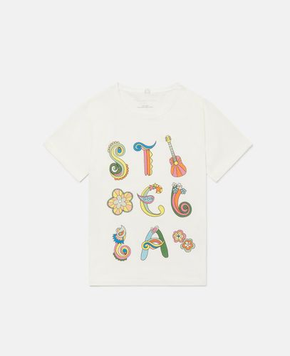 Love to Dream' Stella Lettered Print T-Shirt, , Size: 14 - Stella McCartney - Modalova