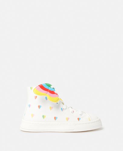 Heart Print High-Top Trainers with Wings, , Size: 35 - Stella McCartney - Modalova